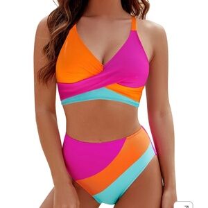 Blooming Jelly High Waisted Bikini Set